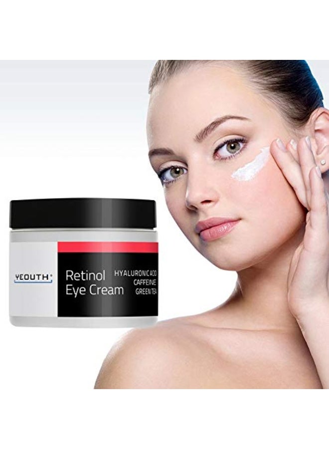 2.5% Retinol Eye Cream With Hyaluronic Acid, Caffeine, Green Tea, 2Oz - image 3
