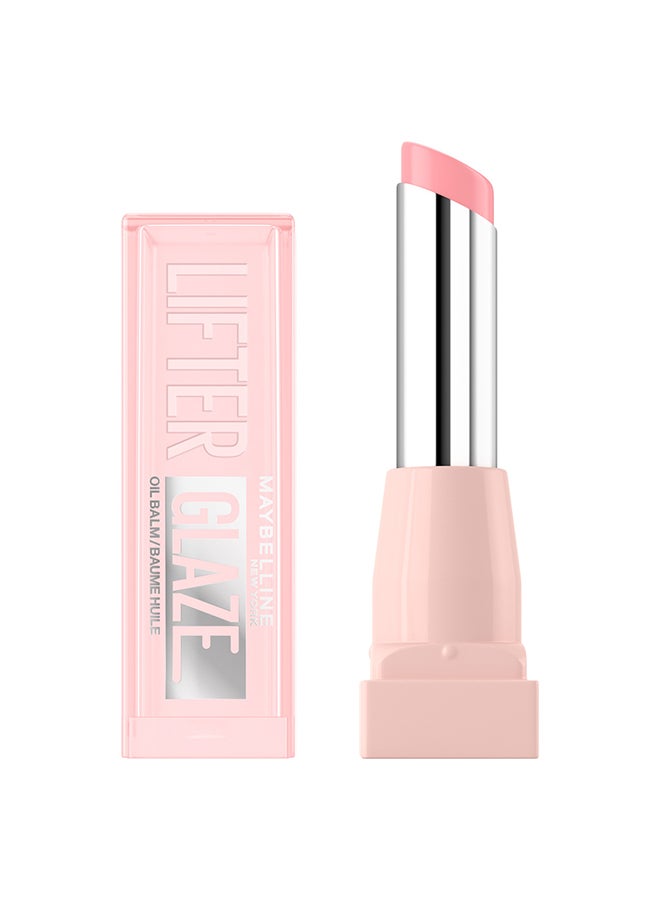 Maybelline New York Lifter Glaze Oil Balm, Hydrating Oil Balm With Hyaluronic Acid, Up to 24H Hydration, Pink Drip 002