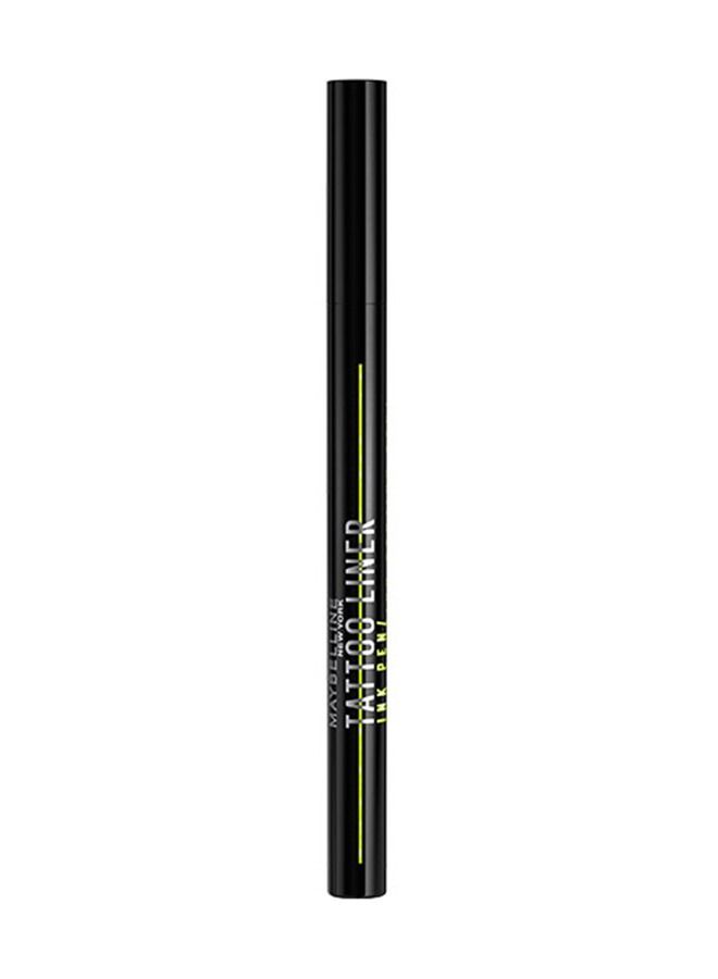 Waterproof, Brush Tip Liner, Precise Lines, Tattoo Impact, Up to 24h Wear, Tattoo Liner Ink Pen/Feutre Haute Precision #Jet Black, 1ml