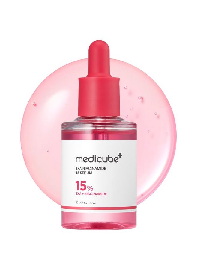 medicube TXA+Niacinamide 15% Glow Facial Serum for After Spot Care | All-in-One Daily Korean Skincare | Uneven Skin Tone, Texture, and Hydration Care | High-Potency Tranexamic Acid 5% | 1.01 fl.oz
