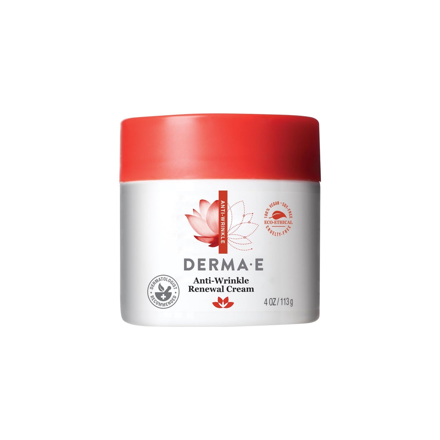 Derma E Anti-Wrinkle Renewal Skin Cream â€“ Vitamin A Wrinkle Treatment Cream â€“ Vegan Anti-Aging Moisturizer to Smooth & Renew Aging Skin, 4 oz