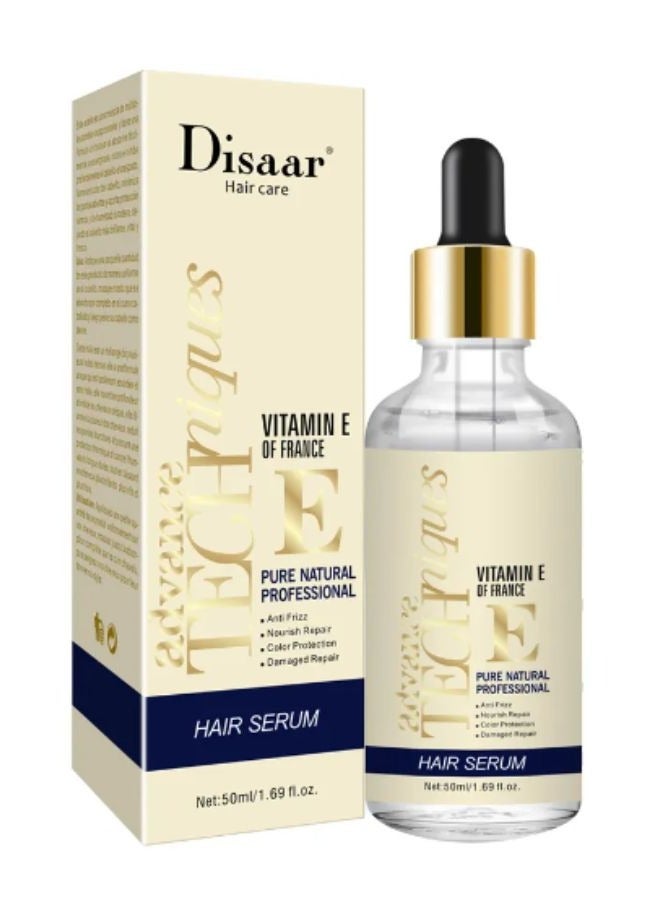 Hair Serum Anti Frizz Nourish Damaged Repair Color Protection Pure Natural Professional Advance Techniques Care Vitamin E Of France 50ml