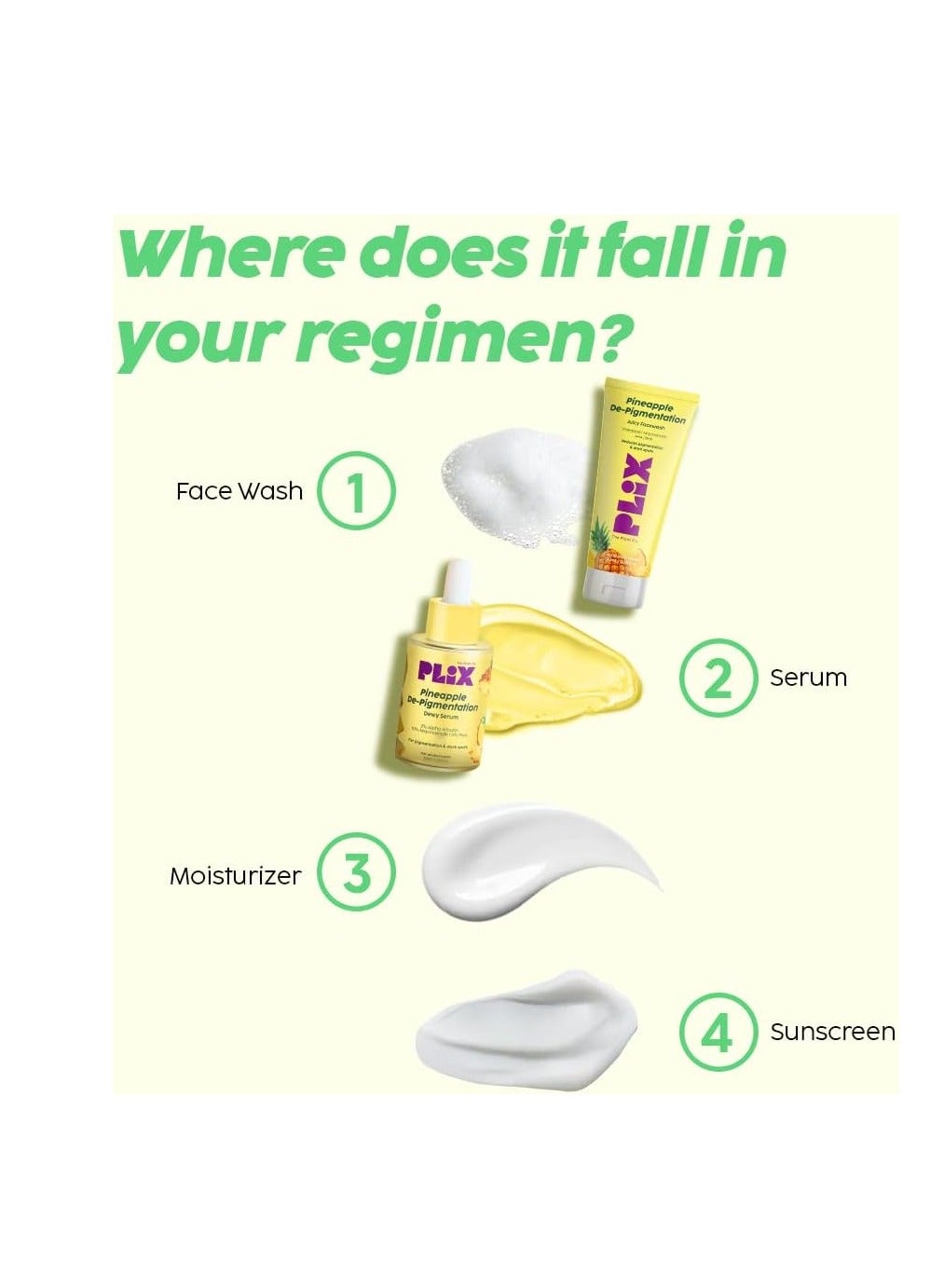 The Plant Fix 5% Foaming Face Serum & Wash Set in Pineapple Shape for pigmentation, dark spots, dull, brighter and even skin - image 3