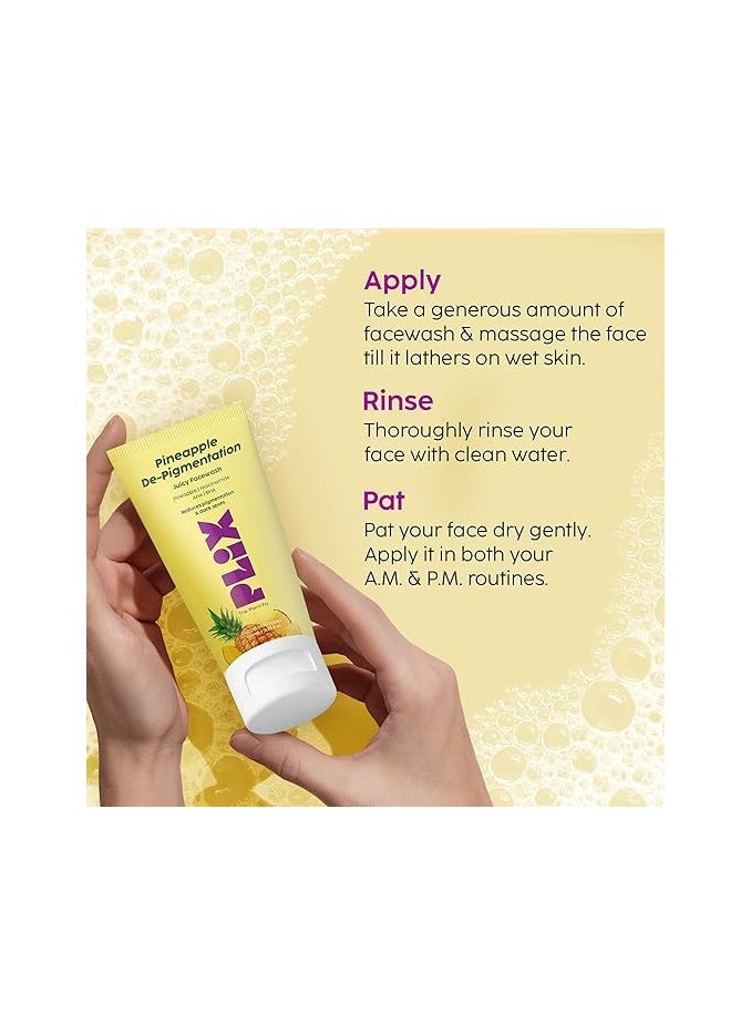 The Plant Fix 5% Foaming Face Serum & Wash Set in Pineapple Shape for pigmentation, dark spots, dull, brighter and even skin - image 7