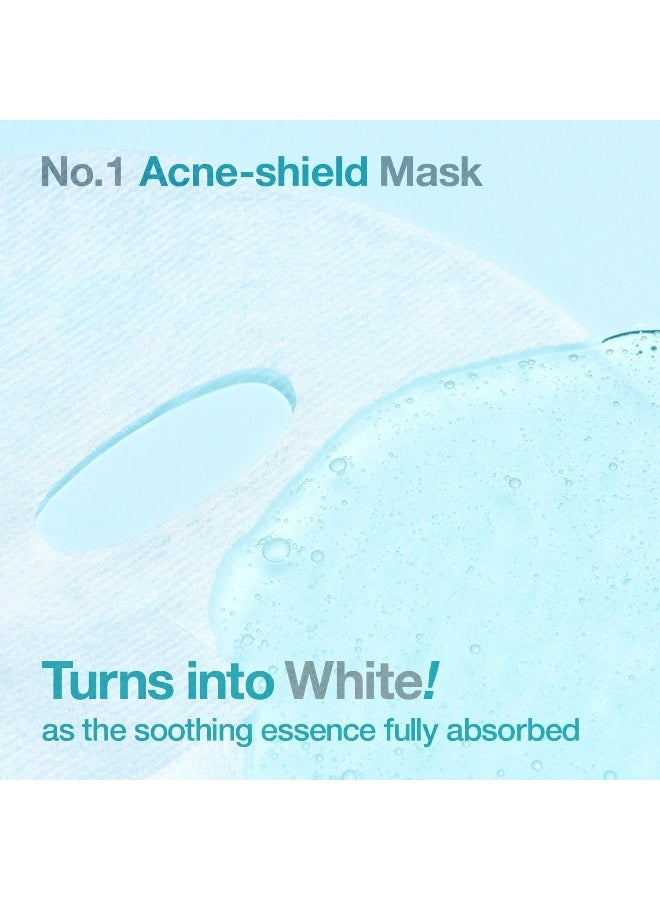 No.1 Sheet Mask | Pantothenic B5 Hyaluronic Active Clear Mask | Calming, Soothing, Hydrating | Acne Prone Skin | Controls Excess Oil, Reduces Redness | 5 sheets - image 3
