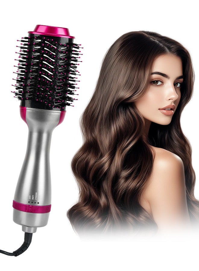 Hair Dryerand Styler One Step Hair Dryer & Volumizer Blowout Brush Styler Comb Negative Ion Straightening Brush for All Hair Types