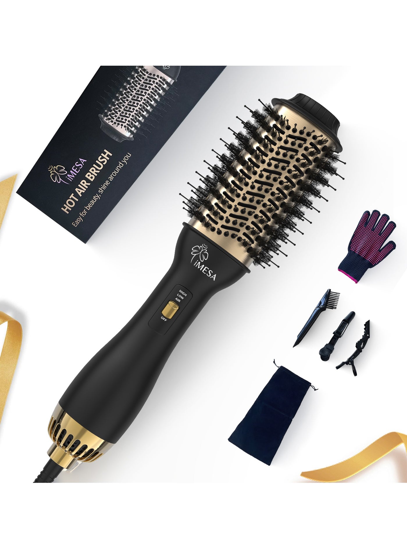 Multi-Styler And Dryer Straight New 1000W Electric Hair Dryer Brush Styler & Volumizer