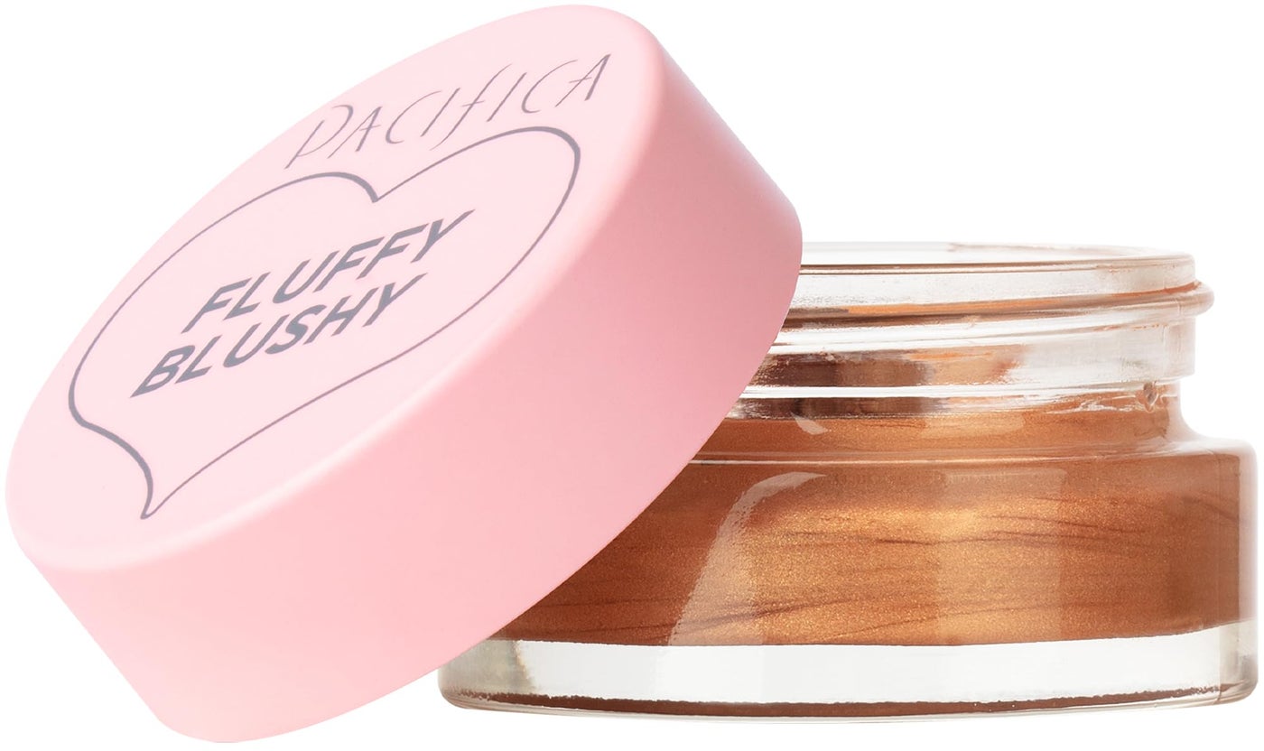 Pacifica Fluffy Blushy Cream Blush â€“ Face Makeup - Fluffy Soft Pink 2-in-1 Whipped Blush for Cheeks & Lips, Air-Whipped Mousse Texture, Hydrating Vegan Collagen, Buildable Dewy Color Clean Beauty