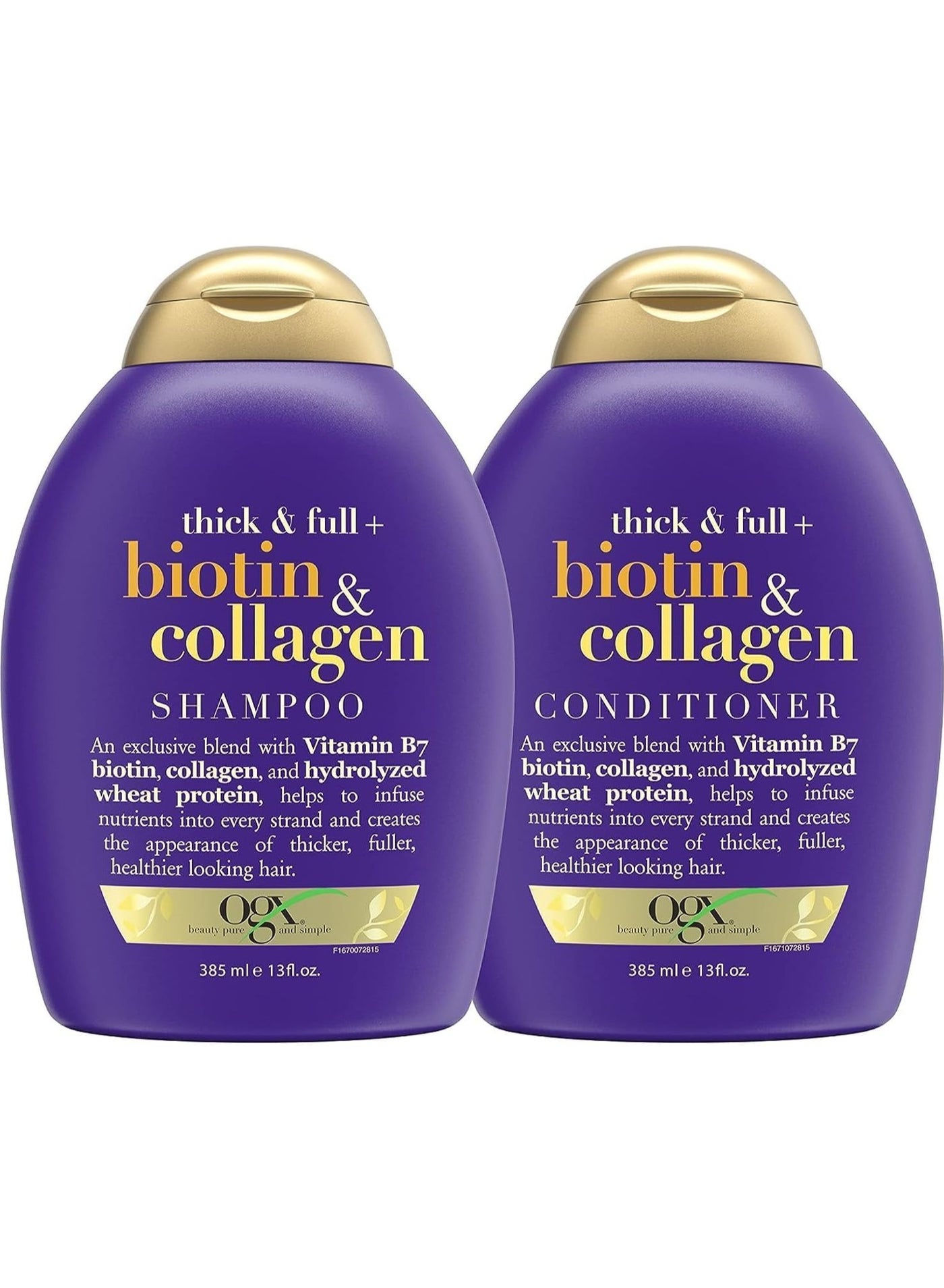 Biotin And Collagen Shampoo Plus Conditioner 385ml + 385ml