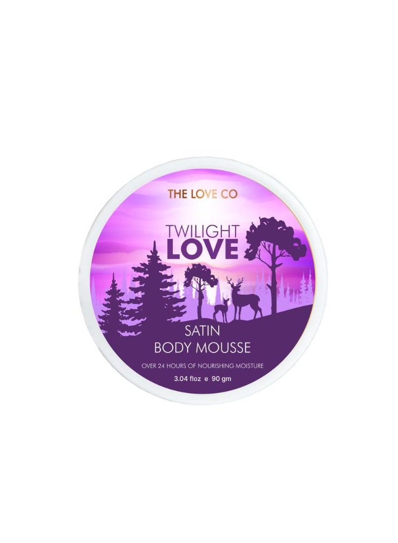Twilight Love Body Mousse 90g – 24-Hour Intense Hydration with Pure Shea Butter, Deep Moisturizing Cream for Dry Skin, Smooth & Soft Skin for Women