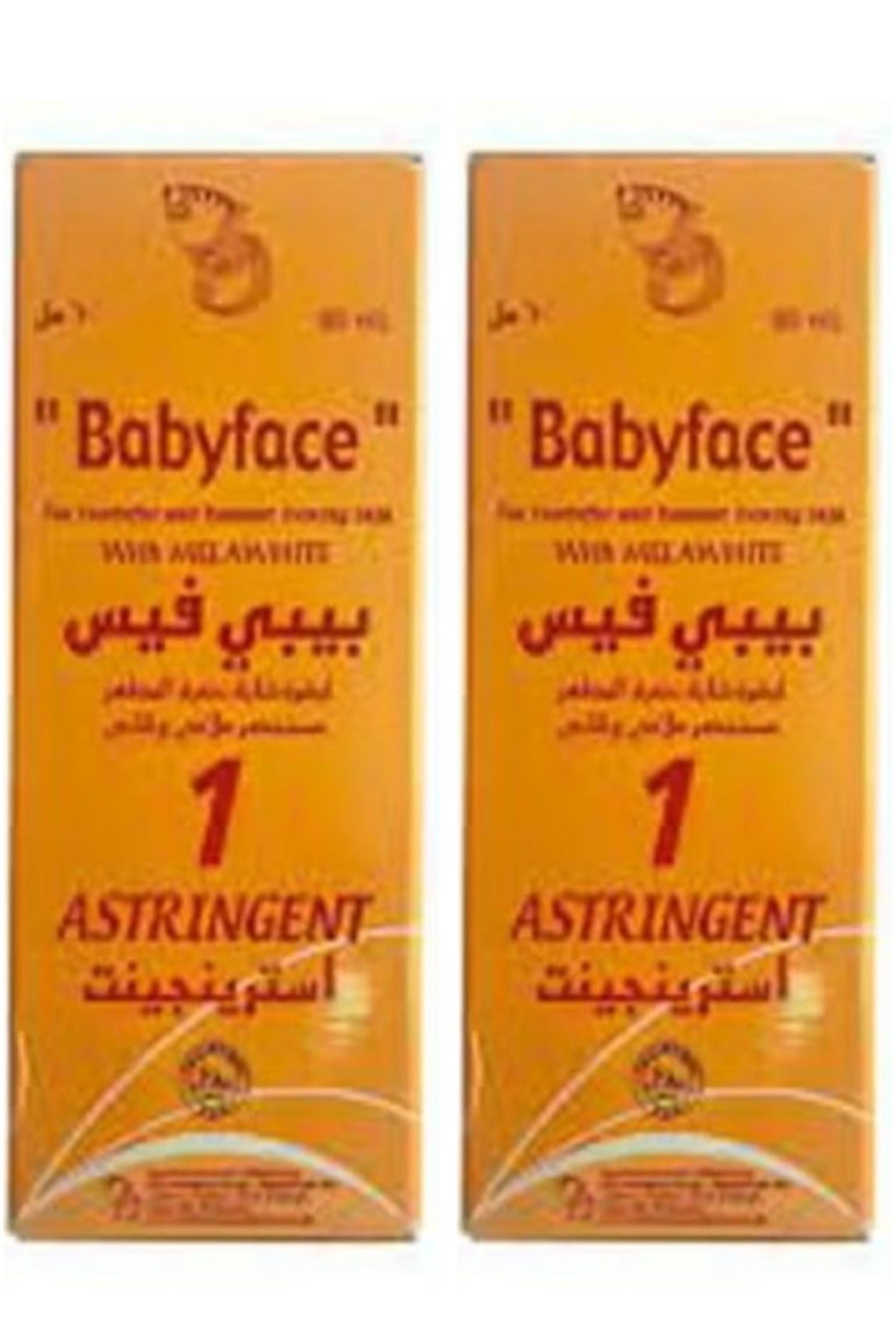 BabyFace with melawhite (1 Astringent) 60ml 2 pcs