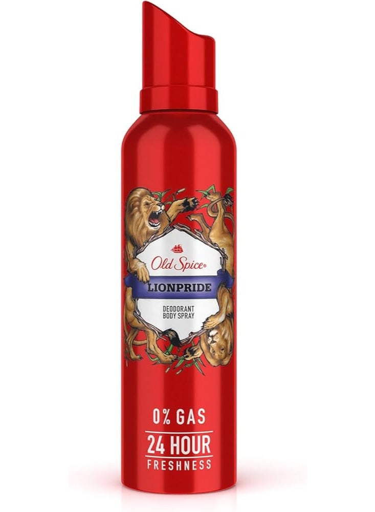 Lionpride No Gas 24 hour Long Lasting Freshness Deodorant Perfume Body Spray For Men 140ml