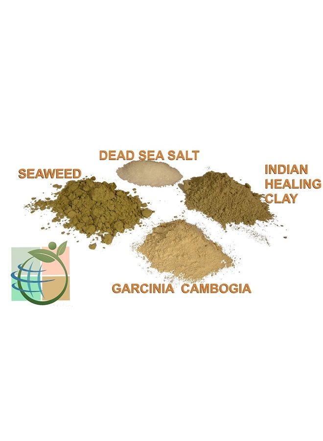 DIY Slimming Body Wrap: SPA Formula for Home Use: Seaweed, Healing Clay, Garcinia Cambogia, and Dead Sea Salt