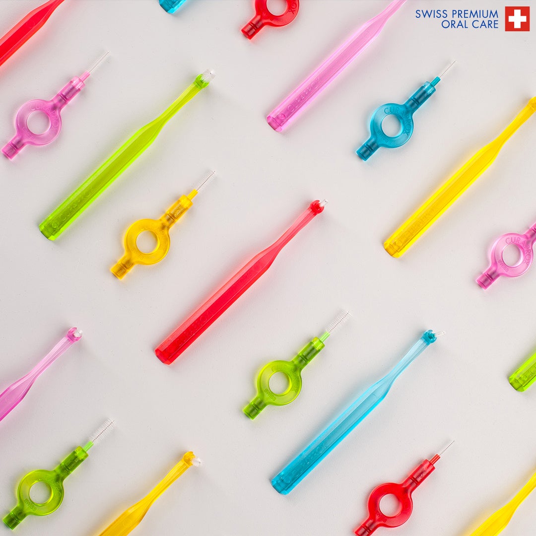 CPS Prime 011 Interdental Brush Kit | 5 Ultra-Fine (1.1 mm) Brushes with 2 Holders for Effective Cleaning | Gentle Plaque Removal, Lime Green - image 9