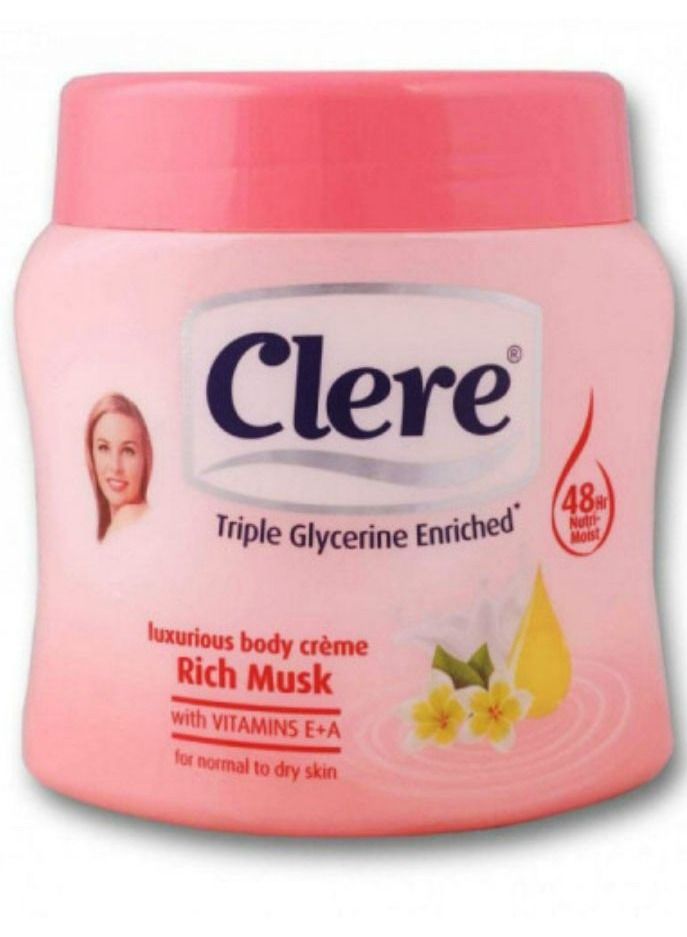 CLERE Rich Musk Cream, 500 ml