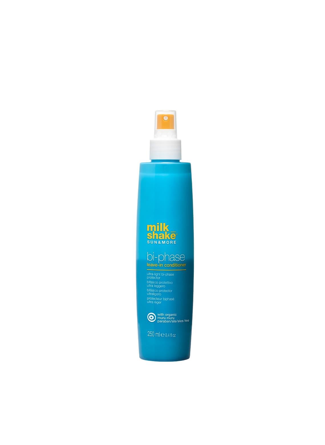 Bi-Phase Leave-In Sun & More Conditioner with Hibiscus Oil & Muru Muru Butter - Ultra-Light Spray Detangles & Shields Hair from Sun, Salt & Chlorine (350 ml)