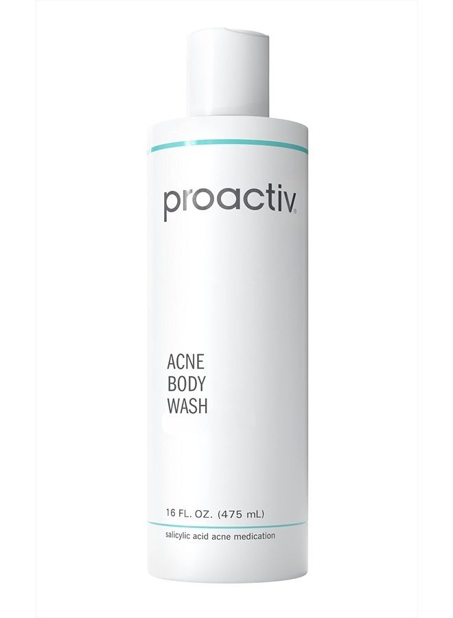 Acne Body Wash - Exfoliating Body Wash for Sensitive Skin, Salicylic Acid Cleanser with Soothing Shea Butter & Cocoa Butter - 16 oz.