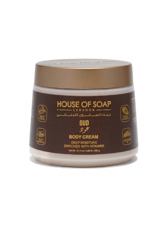 Oud Body Cream Deep Moisturizing & Skin Softening Formula for Daily Hydration – 300g