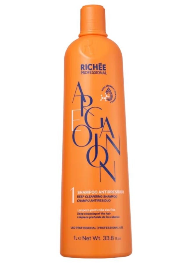 Argan E Ojon Rich Formula Perfect Shampoo Antirresíduos (Richée Argan and Ojon Active Reducer Step 1 Smoothing Power 1L