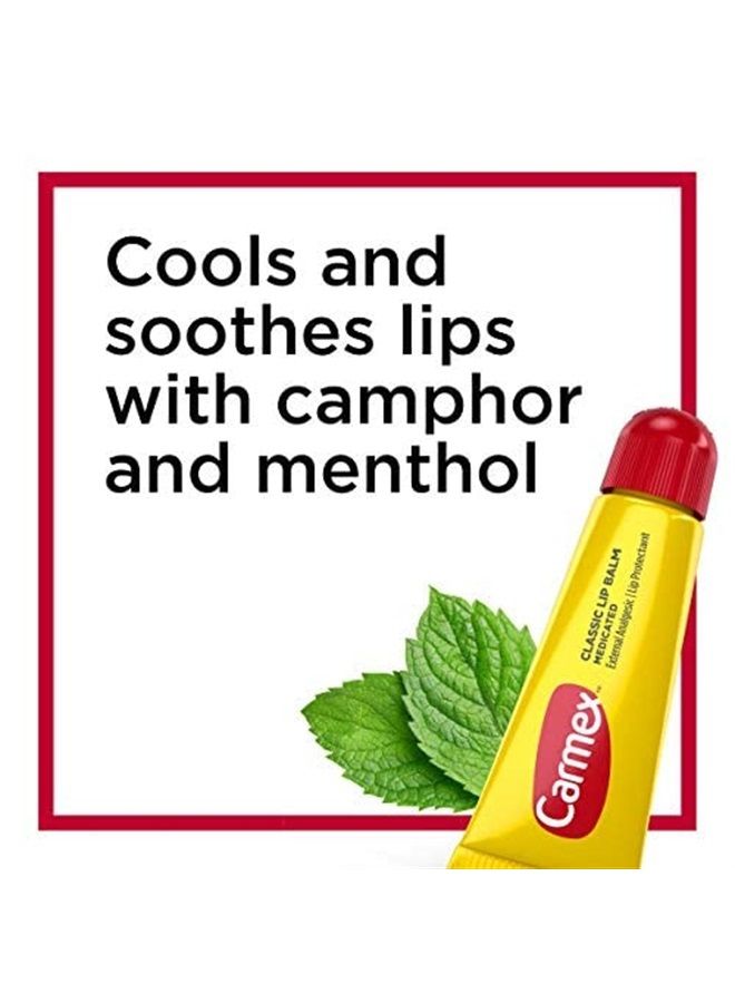 Carmex Lip Balm Tube Classic Medicated 0.35 Ounce (6 Count)