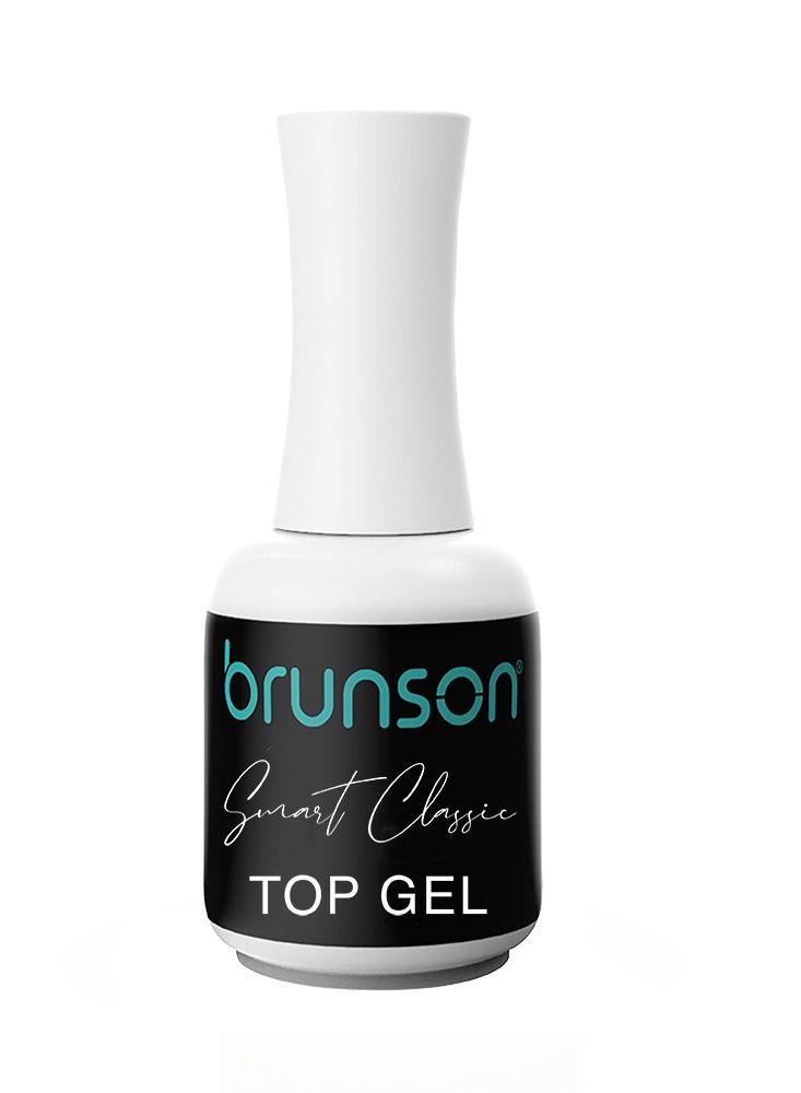 Gel Nail Polish Top Gel Polish 15ml Top Coat for Nails Long Lasting Gel Polish Top Coat Gel for Chip Free Shine Strengthens Weak Brittle Nails Promotes Nail Health Soak Off UV Gel