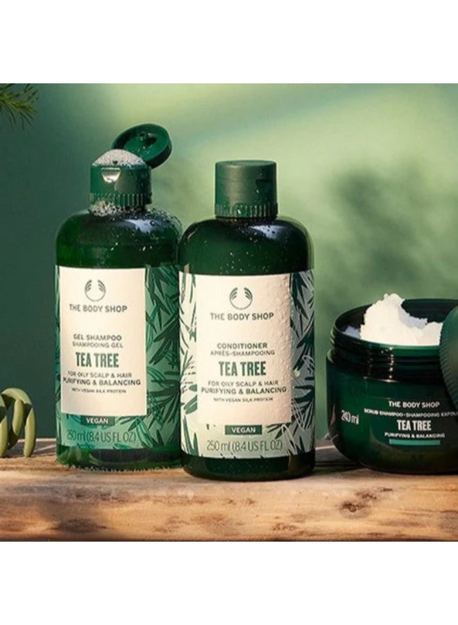 Tea Tree Purifying & Balancing Hair & Scalp Scrub – Exfoliating Hair Treatment for Oily Scalp | Deep Cleanses, Removes Build-Up, Balances Excess Oil, 240 ml - image 4
