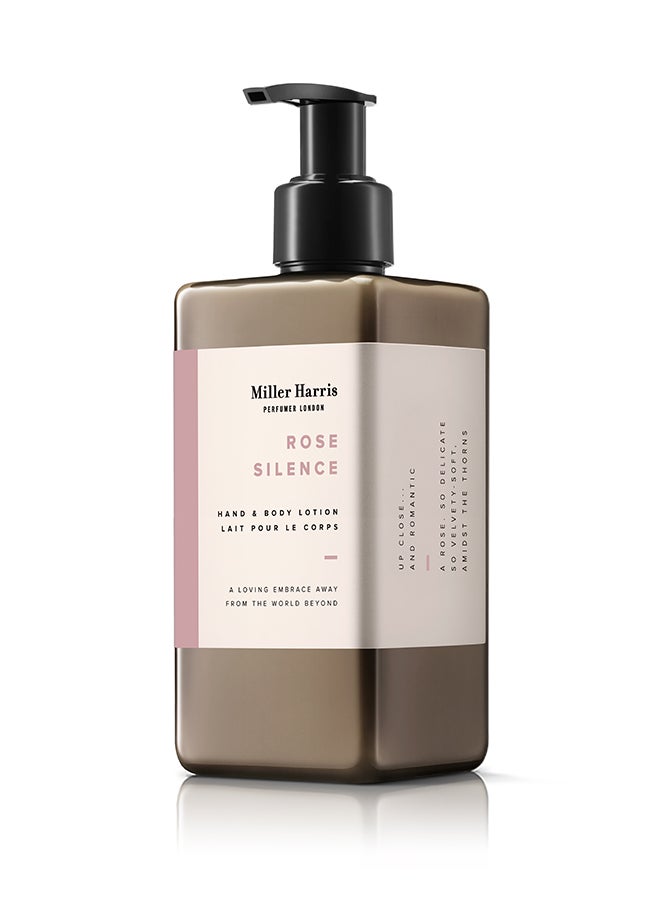 Rose Silence Deeply Moisturising Fragranced Body Lotion Rose Shea Butter Argan Oil Aloe Vera Vitamin B5 | Vegan Paraben Free 300ml