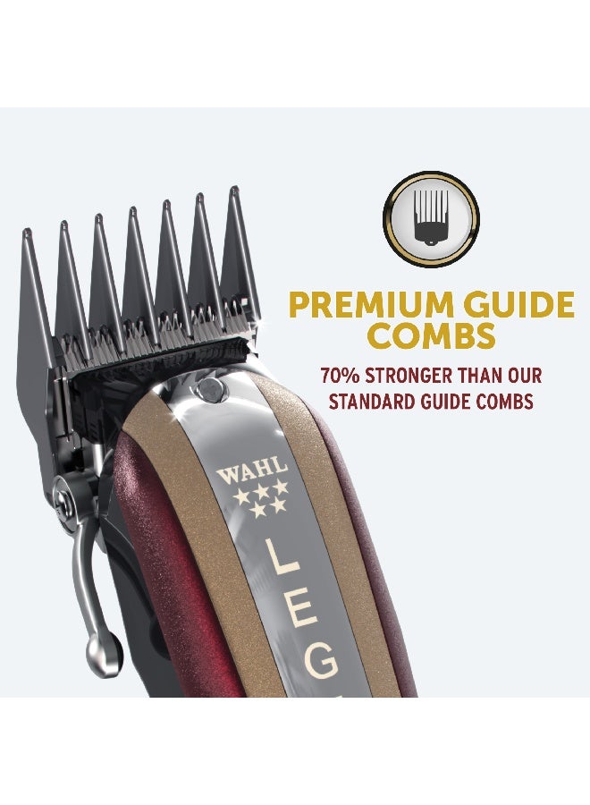 Wahl Professional 5 Star Legend Clipper | Cord-Cordless | 8 Premium Attachment Combs |Balding Blade | 3 Pin - GCC - image 5