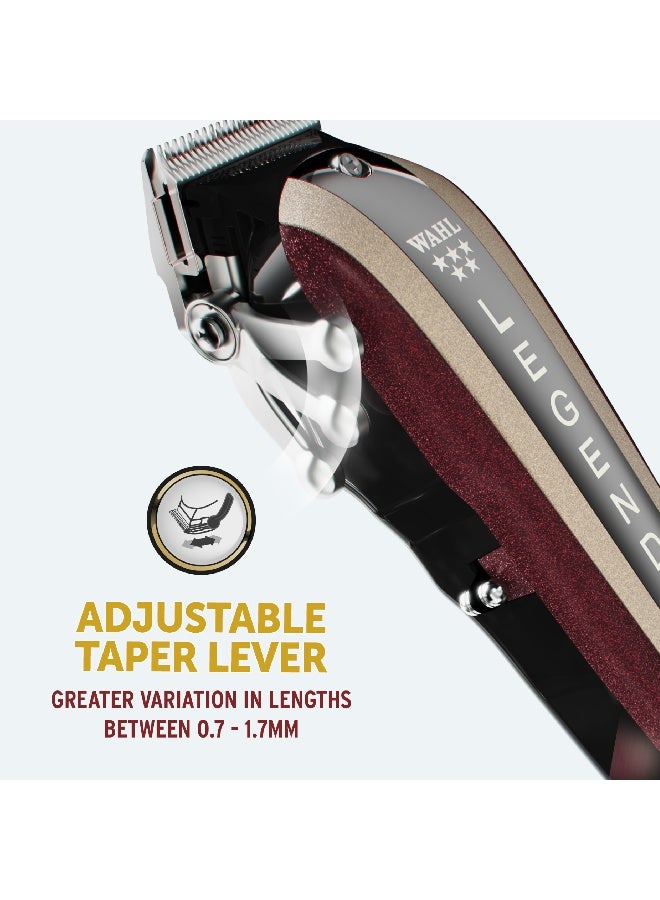 Wahl Professional 5 Star Legend Clipper | Cord-Cordless | 8 Premium Attachment Combs |Balding Blade | 3 Pin - GCC - image 6