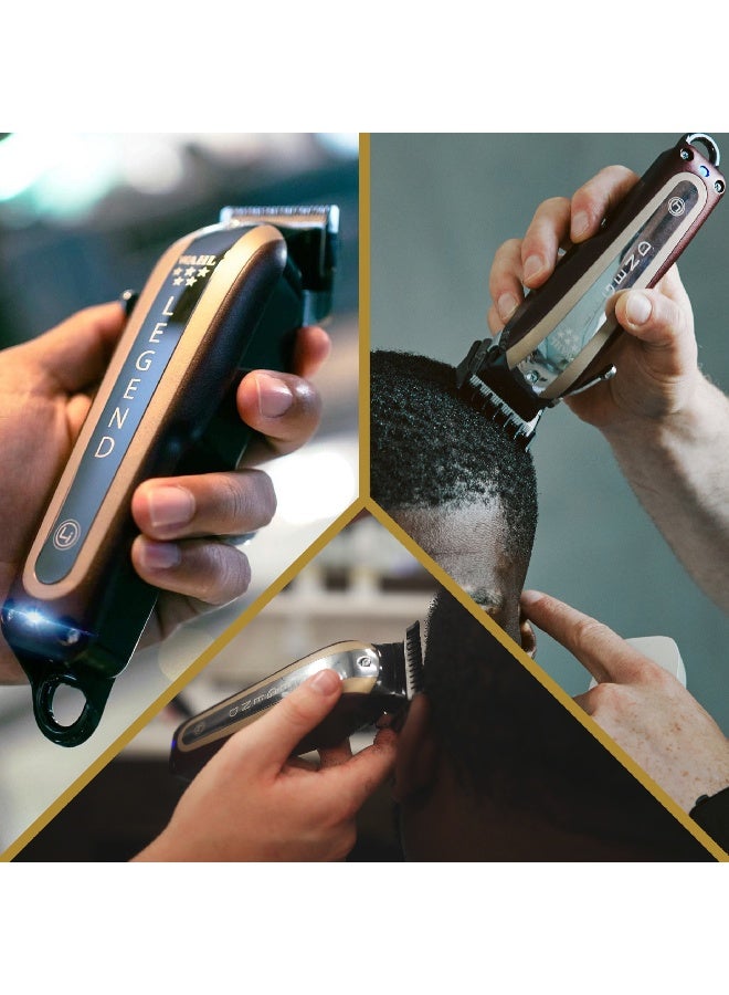 Wahl Professional 5 Star Legend Clipper | Cord-Cordless | 8 Premium Attachment Combs |Balding Blade | 3 Pin - GCC - image 8