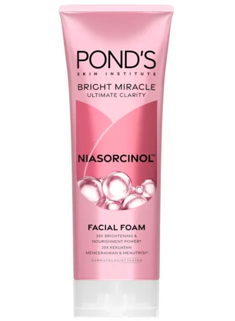 Bright Miracle Ultimate Clarity Niasorcinol Facial Foam with 20X Brightening & Nourishment Power 100g
