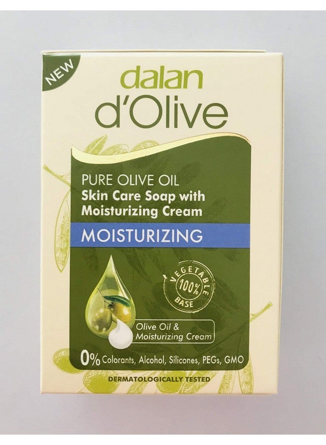 Dalan Skin Care Bar Soap with Moisturizing Cream 3.52 Oz Natural Pure Olive Oil Bath Toilet Travel Use Men and Women