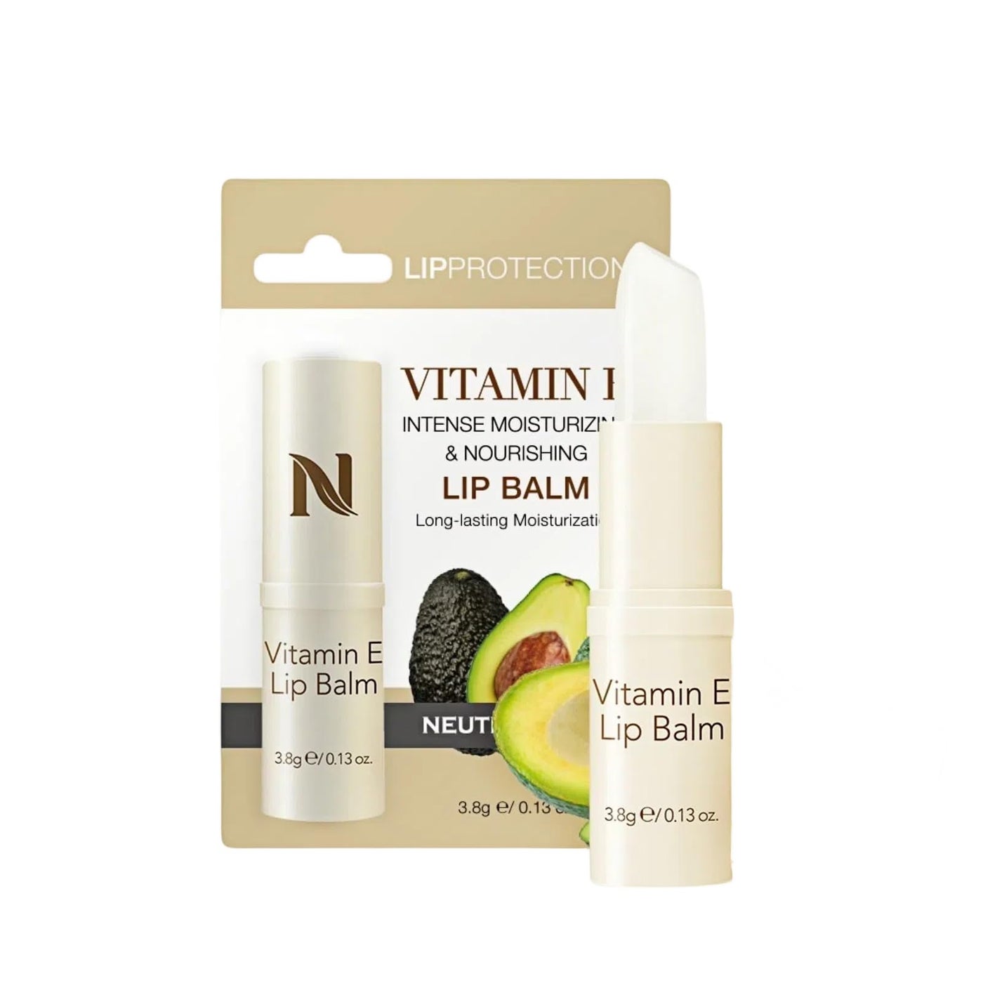 Neutriherbs Vitamin E Lip Balm Lipstick for Women, Moisturizing Lip stick Beauty Makeup Long-Lasting Rose Honey Stick Gloss Lip Balm 0.13 Fl Oz