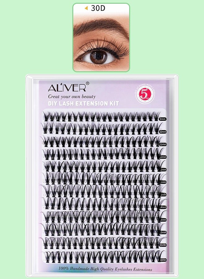 240 Pcs Lash Clusters Eyelash Extensions Wispy False Eyelashes Lash Clusters DIY Eyelash Extensions Individual False Eyelashes for Women