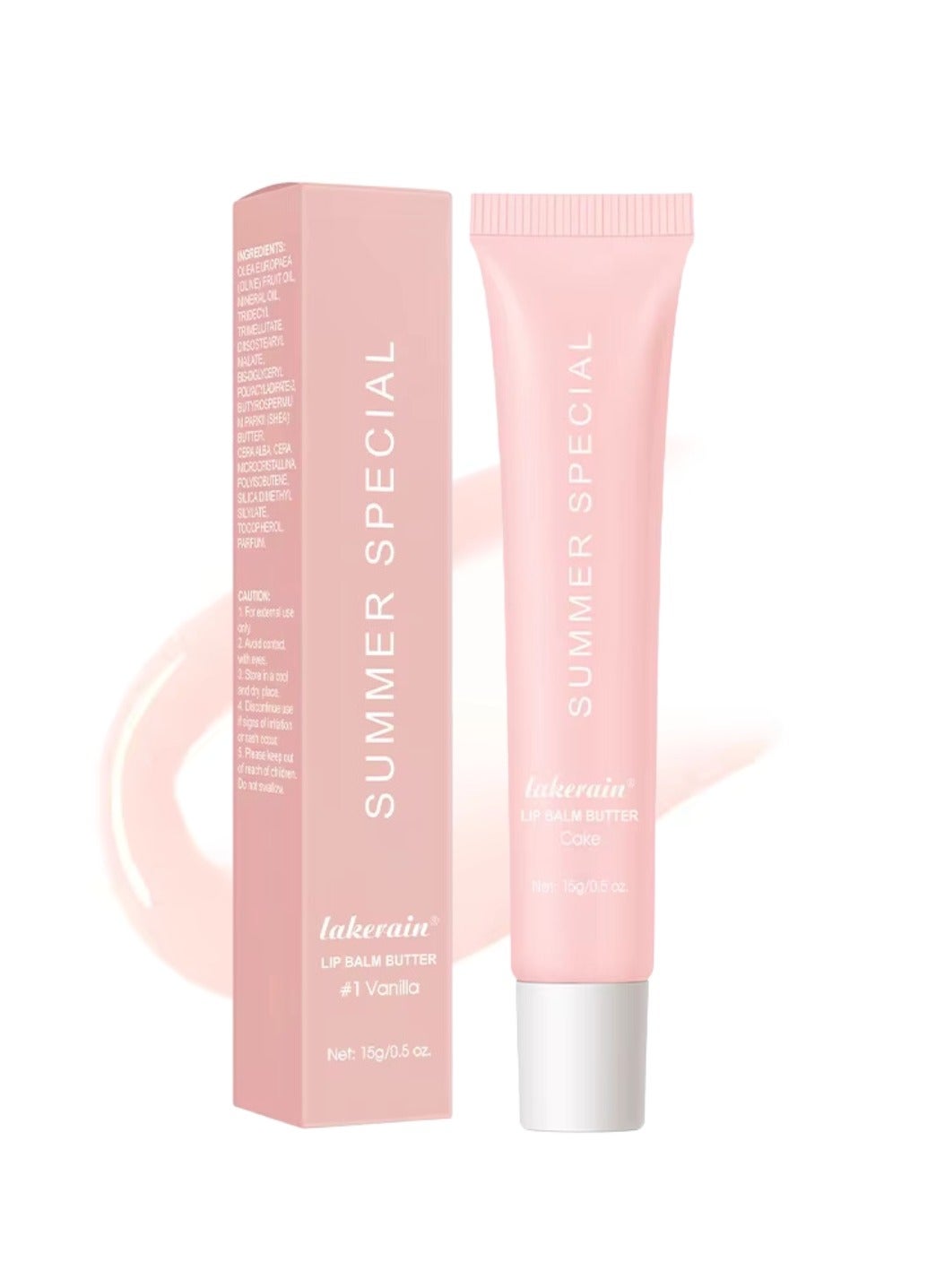 Summer Special Lip Butter Balm Non Greasy Soothes Dry Lip Care Oil Moisturizing Lightweight Summer Lip Balm for Dark and Dry Lips Hydrating and Nourishing Lip Gloss 15g Cake 04