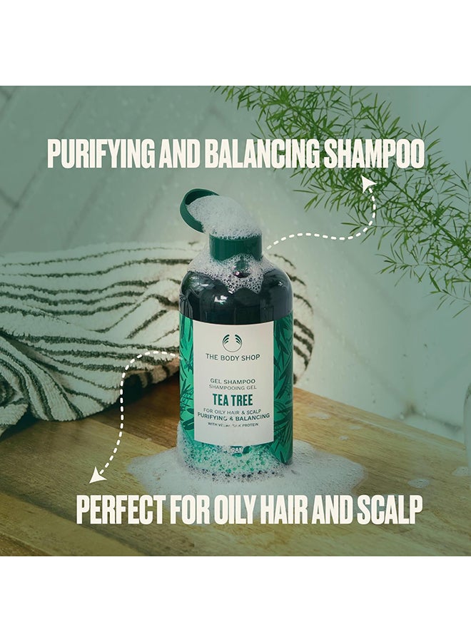 Tea Tree Purify Shampoo for Oily Hair & Scalp | Deep Cleansing, Purifying & Refreshing Formula | With Community Fair Trade Tea Tree Oil | Vegan, 250ml - image 3