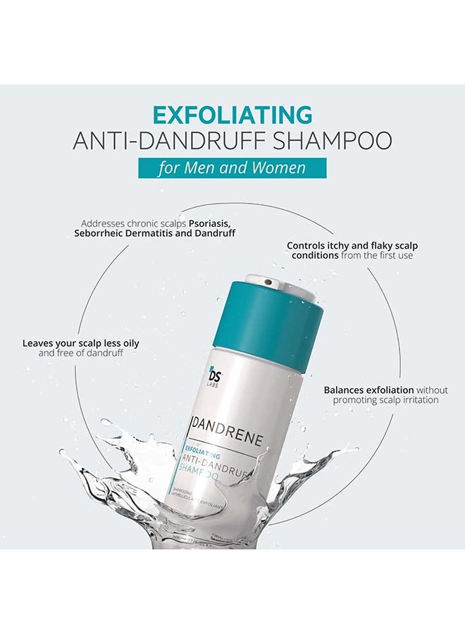 Dandrene Exfoliating Anti-dandruff Shampoo - for Flaky, Itchy Scalp, Exfoliating Shampoo for Dry Scalp, Seborrheic Dermatitis & Scalp Psoriasis, Color Safe, Sulfate Free, With Nanosome Technology 205ml - image 2