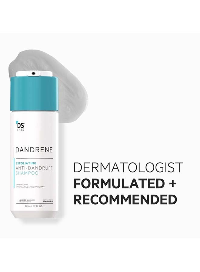 Dandrene Exfoliating Anti-dandruff Shampoo - for Flaky, Itchy Scalp, Exfoliating Shampoo for Dry Scalp, Seborrheic Dermatitis & Scalp Psoriasis, Color Safe, Sulfate Free, With Nanosome Technology 205ml - image 5