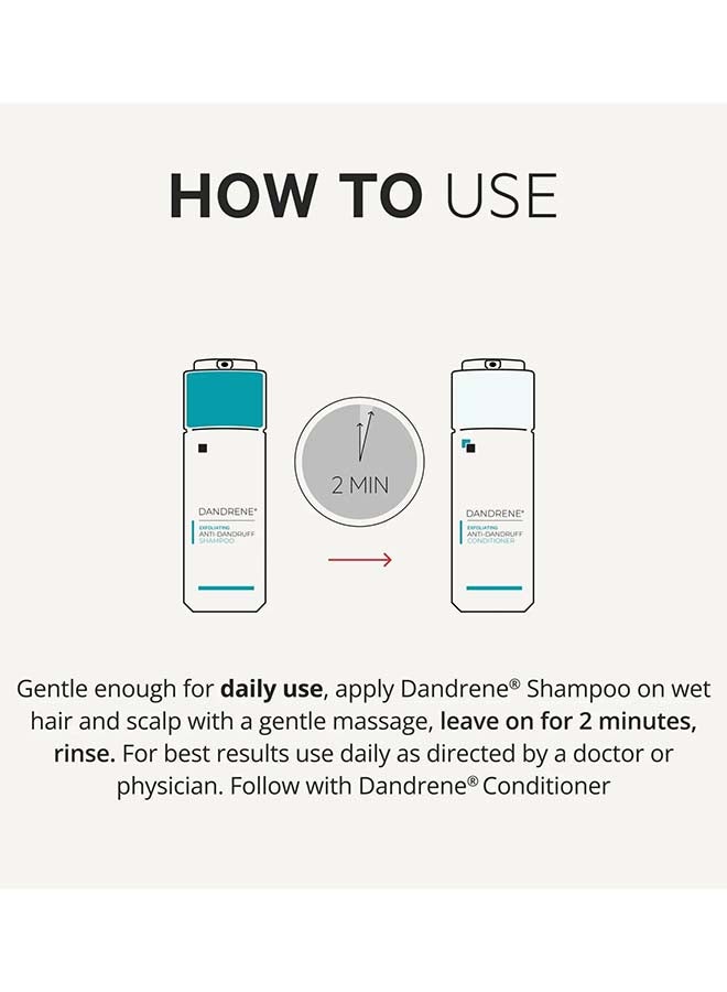 Dandrene Exfoliating Anti-dandruff Shampoo - for Flaky, Itchy Scalp, Exfoliating Shampoo for Dry Scalp, Seborrheic Dermatitis & Scalp Psoriasis, Color Safe, Sulfate Free, With Nanosome Technology 205ml - image 9