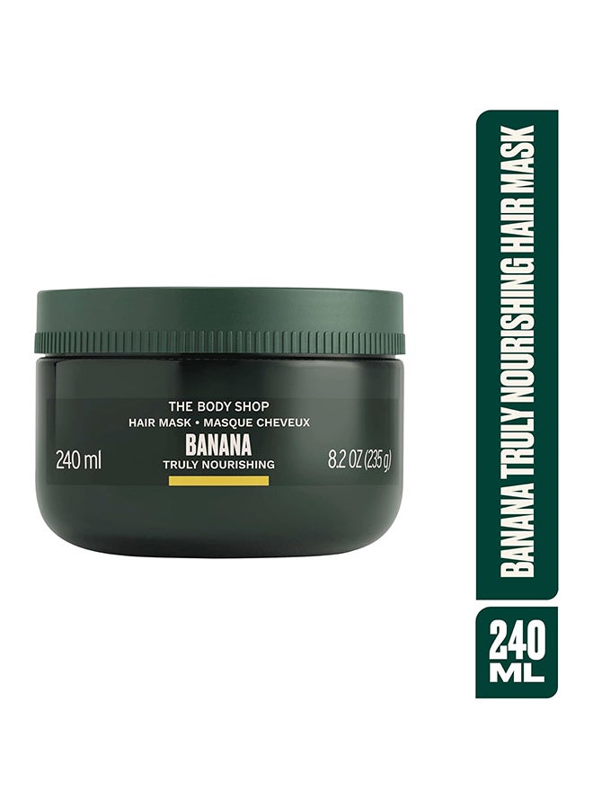 Banana Truly Nourishing Hair Mask for Dry, Frizz-Prone Hair – Deep Conditioning Treatment with Organic Banana Puree, Shea Butter & Brazil Nut Oil, Repairs & Smooths Hair Without Weighing Down, 96% Natural, Vegan, 240ml - image 2