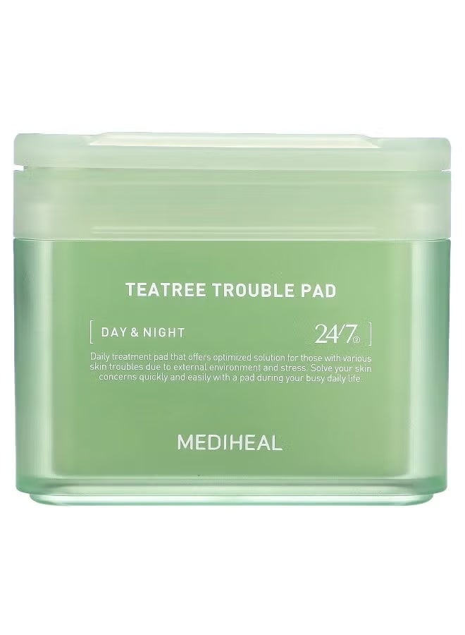 Mediheal Tea Tree Trouble Relief Pads, 100 Pads, 5.74 fl oz (170 ml)