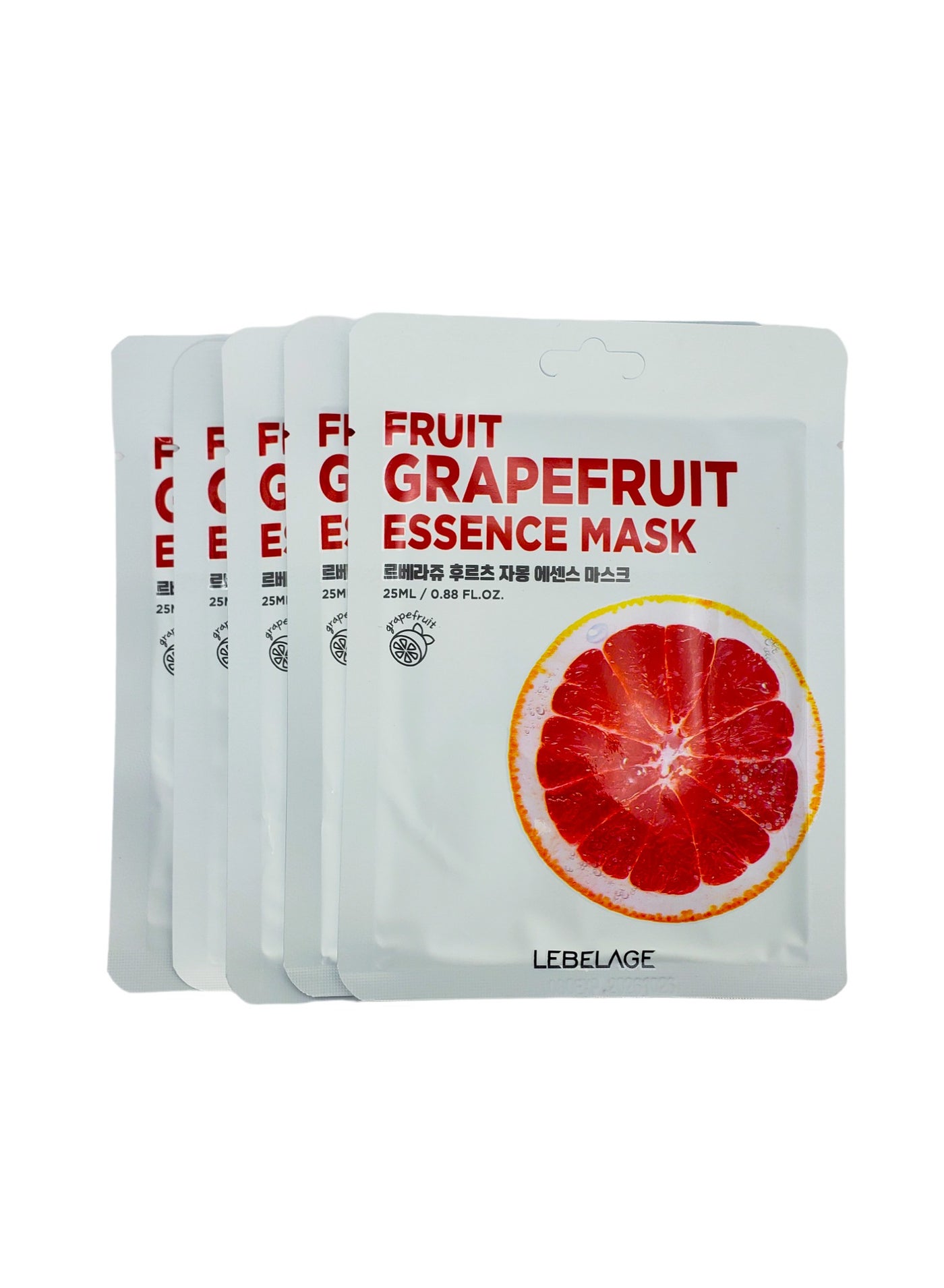 Korean product LEBELAGE FRUIT GRAPEFRUIT ESSENCE MASK