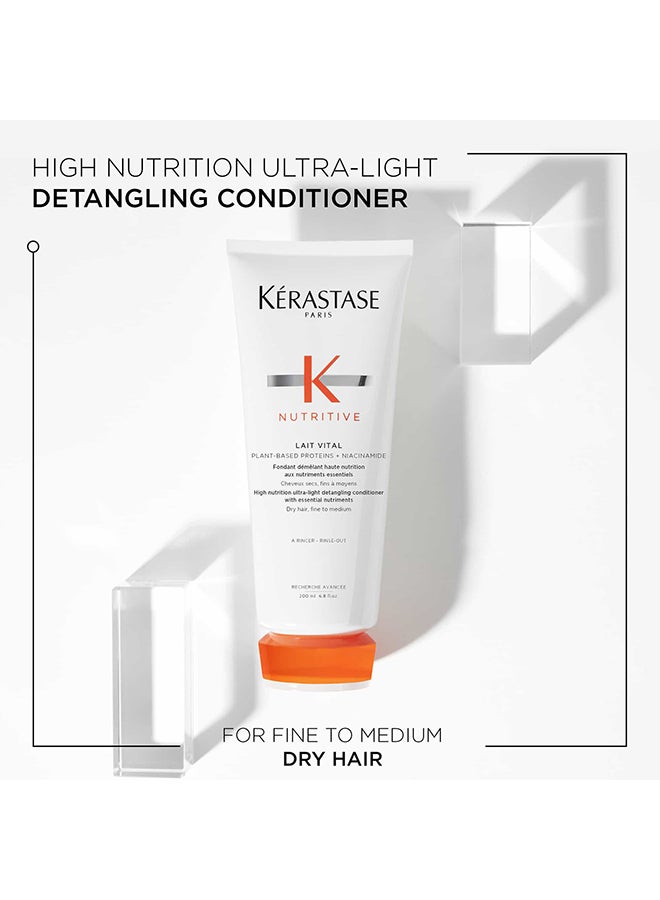 Nutritive Lait Vital High Nutrition Ultra-Light Conditioner for Dry, Fine to Medium Hair 200ml - image 2
