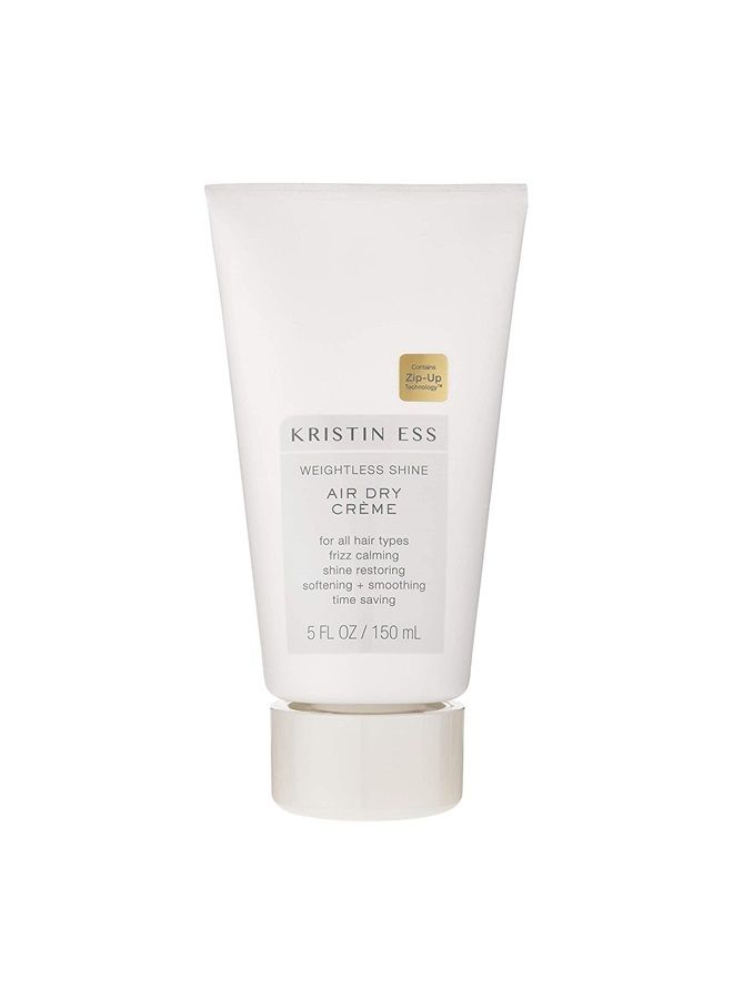 Hair Weightless Shine Air Dry Creme - Adds Texture + Shine, Calms Frizz, Softens + Smooths Hair, Vegan, Color + Keratin Safe, 5 fl oz