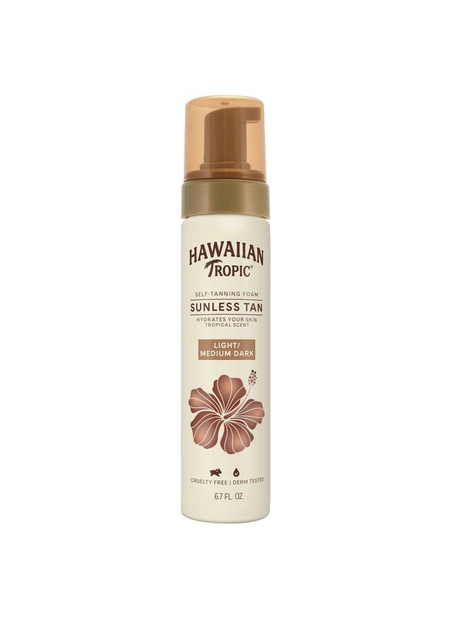 Sunless Tan Light/Medium Self-Tanning Foam, 6.7oz | Self Tanner Light, Self Tanner Medium, Sunless Tanner, Sunless Tanning Foam, 6.7oz