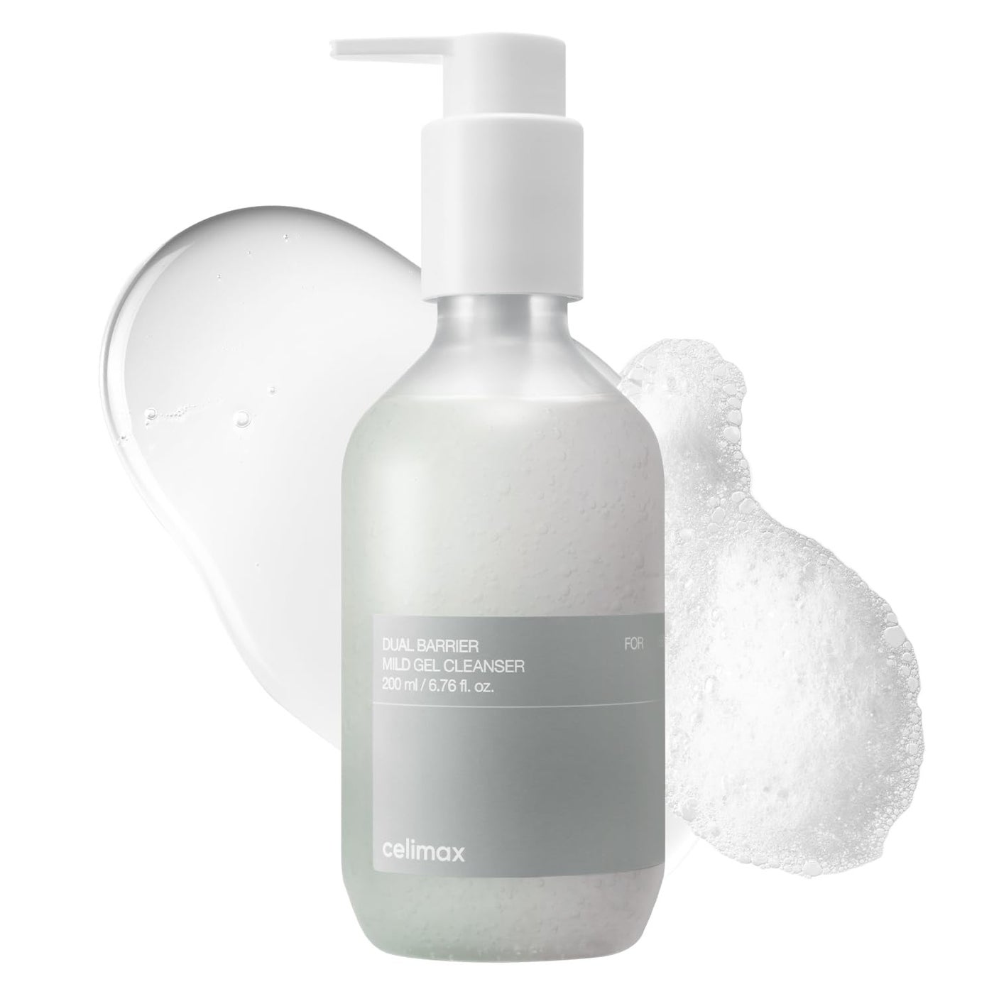 celimax Dual Barrier Mild Gel Cleanser | with Ceramide, Facial Cleansing, Hydrating, Moisturizing, Soothing, Calming Face Wash, 200ml