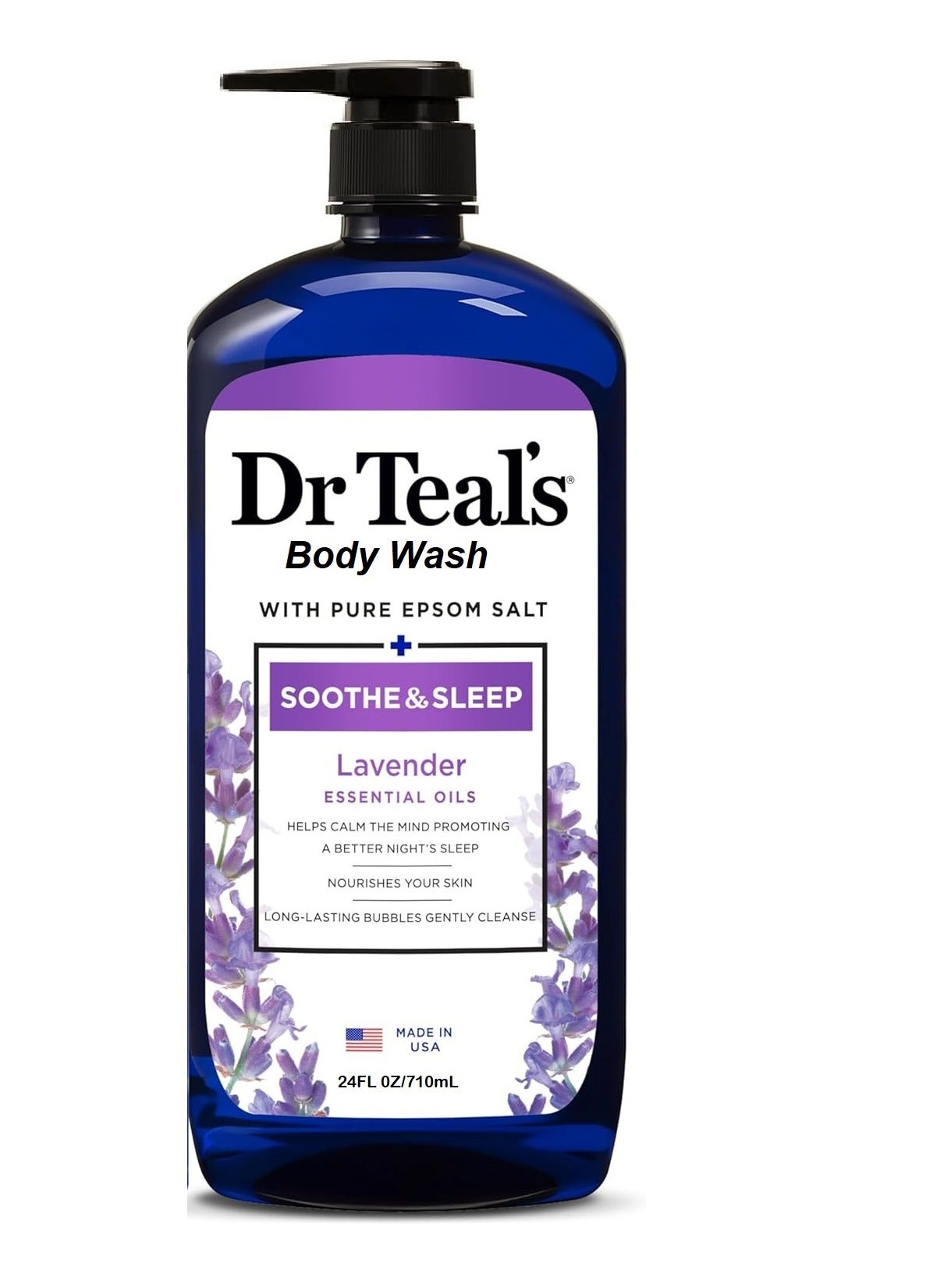 Foaming Bath Epsom Salt Body Wash With Lavender 710ml