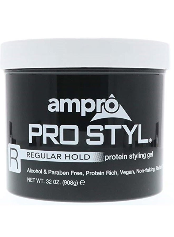 Ampro Pro Styl Regular Hold Protein Styling Gel 32 oz (Pack of 2)