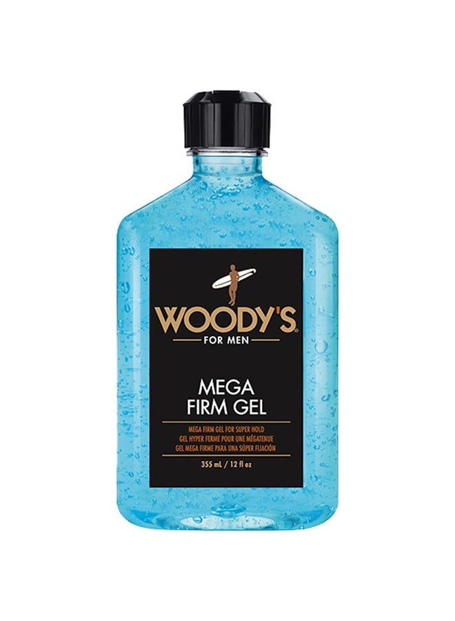 Mega Firm Hair Gel for Men, Strong Hold, Alcohol-Free, No Flakes, Men's Hair Gel for Strong Hold Styling, Mens Styling Gel - 12 fl oz