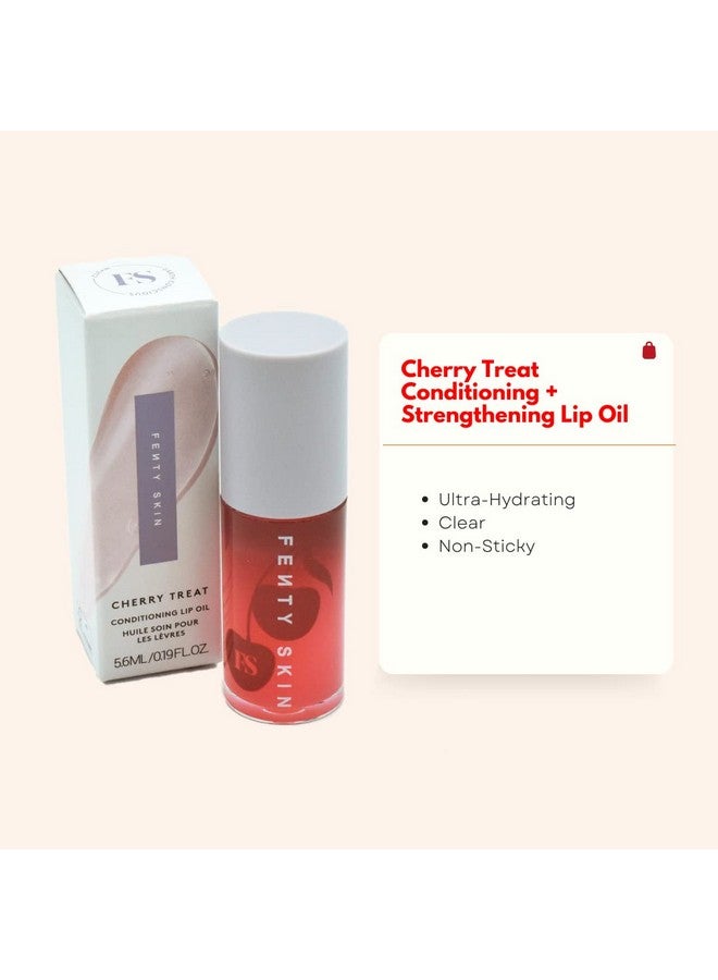 Cherry Treat Conditioning + Strengthening Lip Oil Cream White 5.6 Ml - image 2